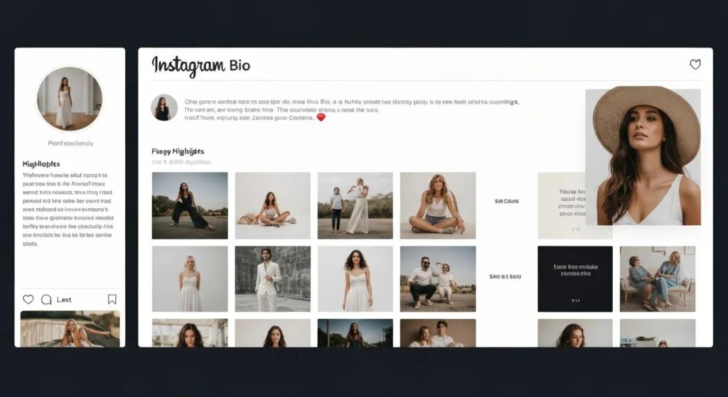 Optimized Instagram profile showcasing a clear bio and engaging highlights